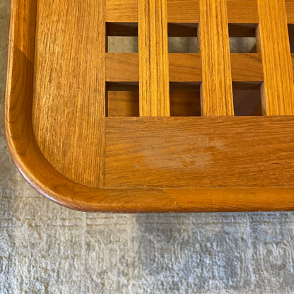 Teak Lattice Top Coffee Table