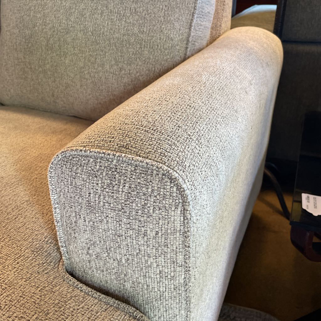 3 Seat Light Grey Wooden Leg Sofa