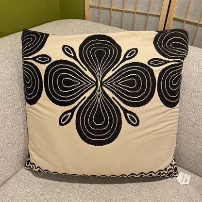 BB Italia Botanical Black & White Square Accent Pillow U PILLOWS