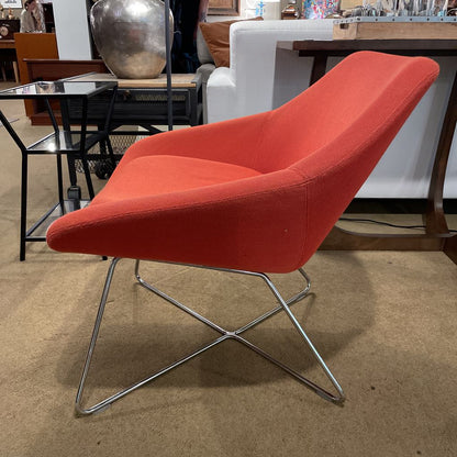 Allermuir A642 Open Lounge Chair Orange