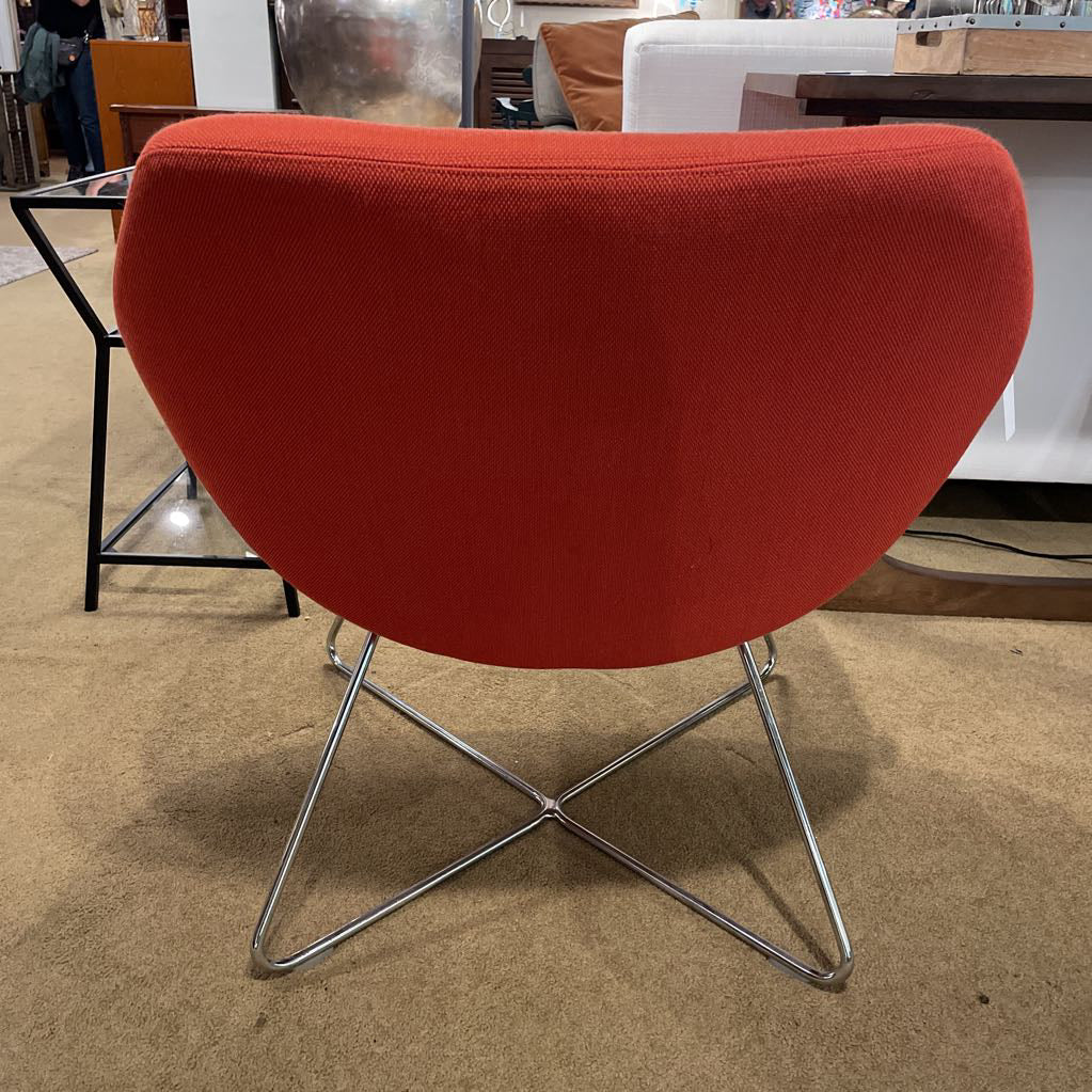 Allermuir A642 Open Lounge Chair Orange