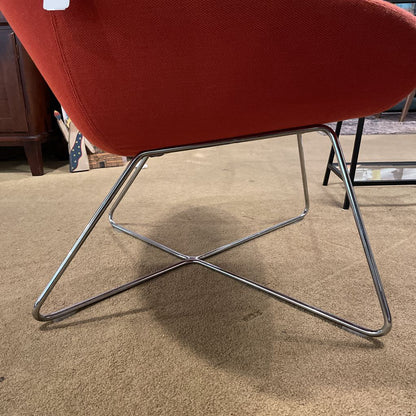 Allermuir A642 Open Lounge Chair Orange
