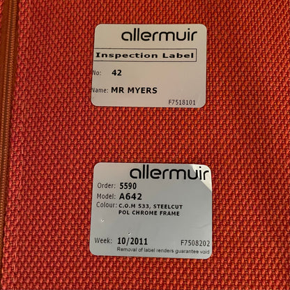 Allermuir A642 Open Lounge Chair Orange