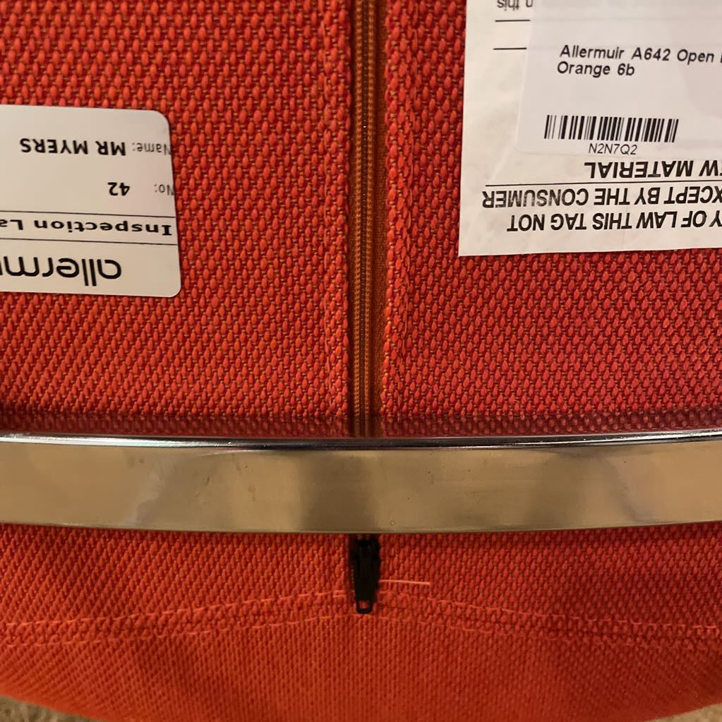 Allermuir A642 Open Lounge Chair Orange