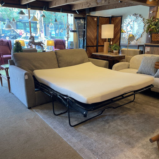 Taupe 2 Seater Queen Sleeper Sofa U SLEEPERS