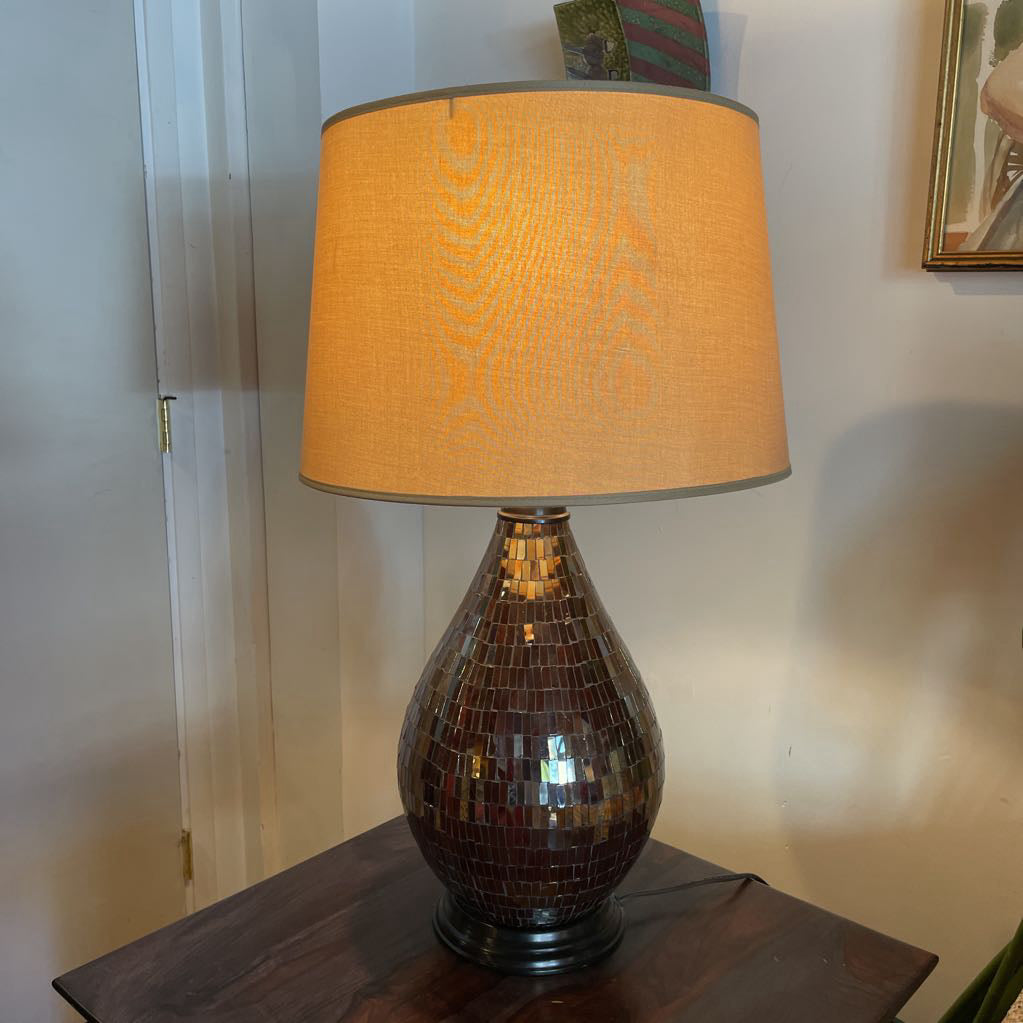Mirrored Mosaic Table Lamp