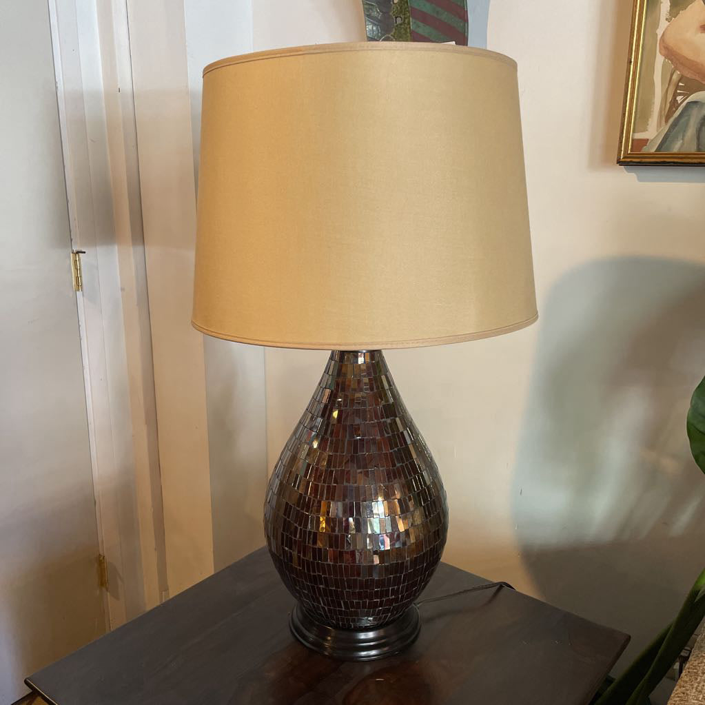 Mirrored Mosaic Table Lamp
