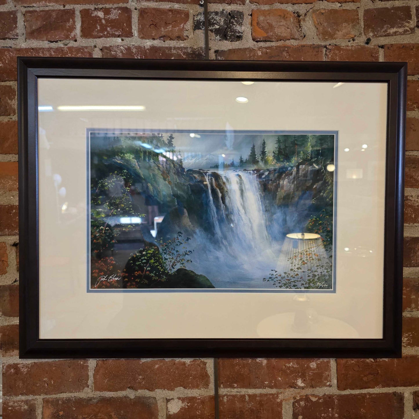 John Ebner GICLEE Print "Snoqualmie Falls / Mt. SI" Art