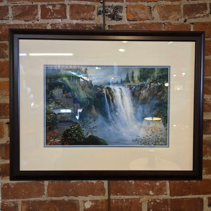 John Ebner GICLEE Print "Snoqualmie Falls / Mt. SI" Art