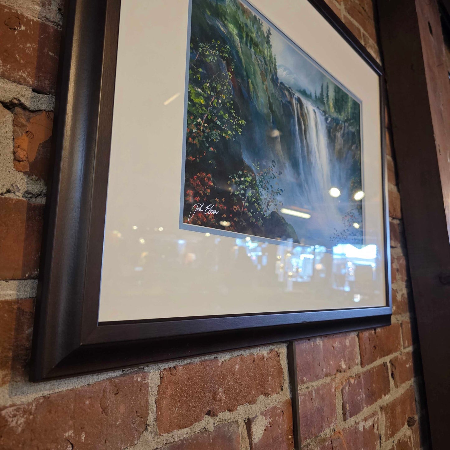 John Ebner GICLEE Print "Snoqualmie Falls / Mt. SI" Art