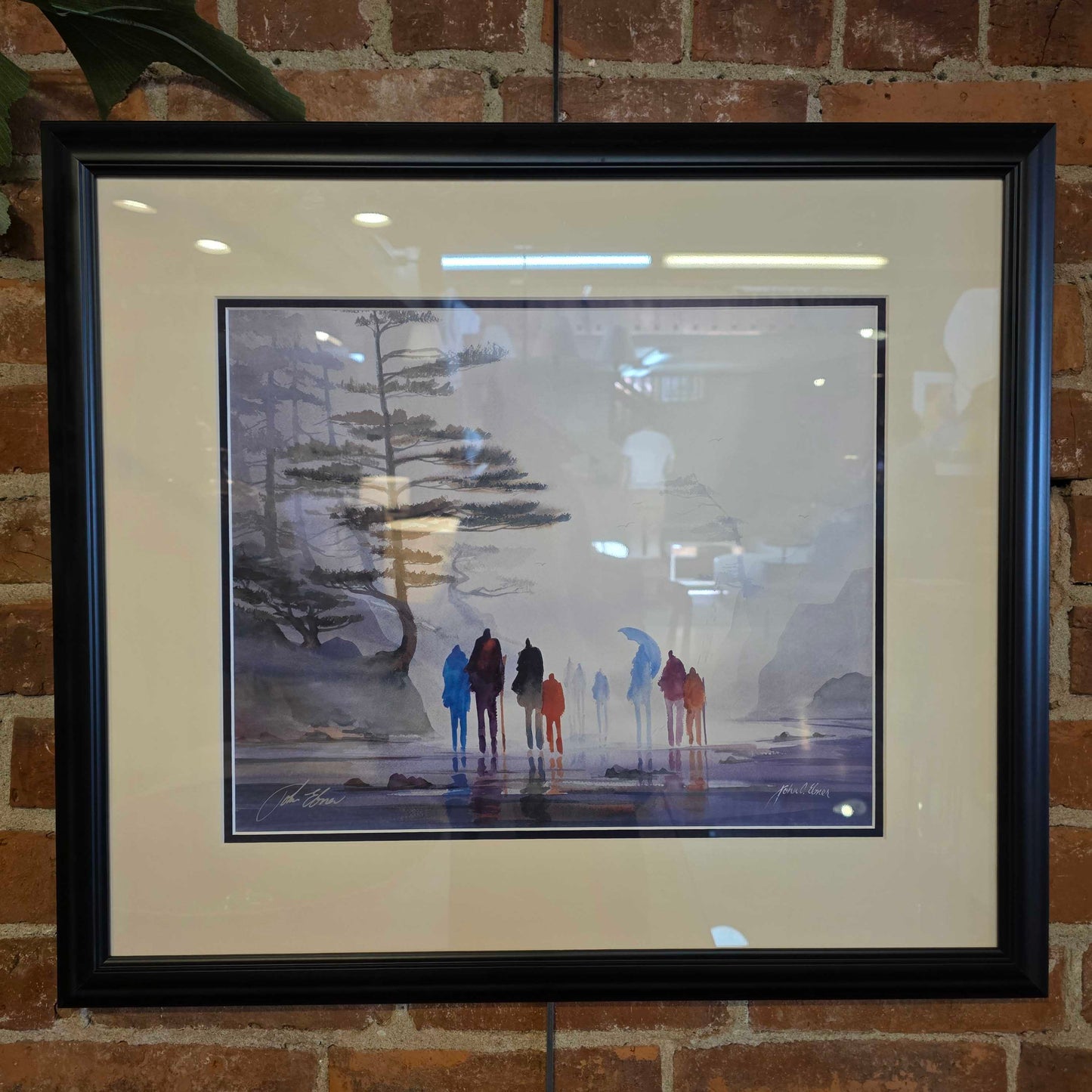 John Ebner Authentic Print "Beach Combers" Art