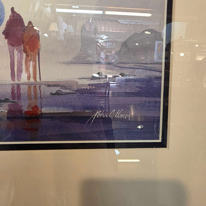John Ebner Authentic Print "Beach Combers" Art
