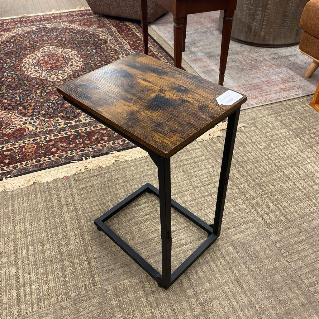 Faux Wood Top C Table