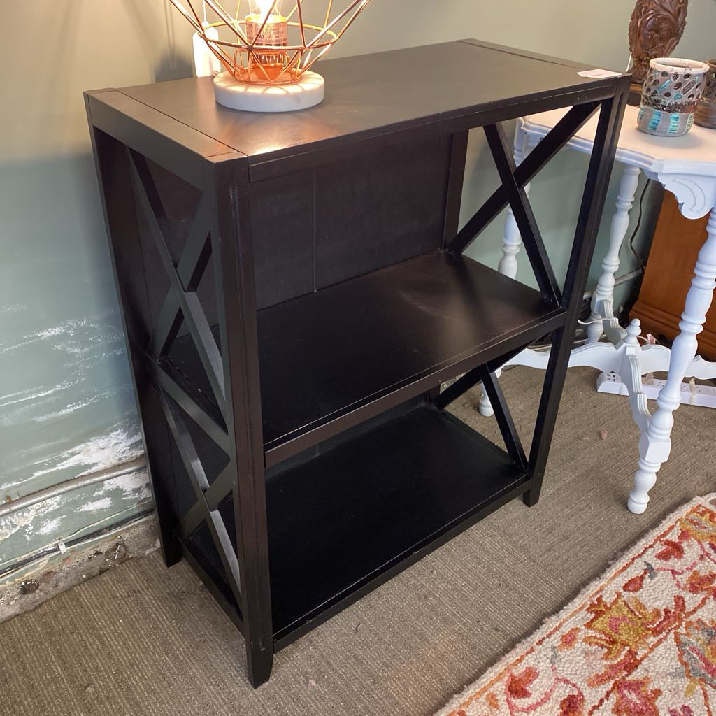 Dark X Frame Bookcase