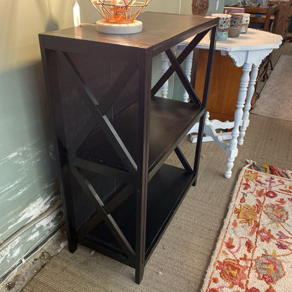 Dark X Frame Bookcase