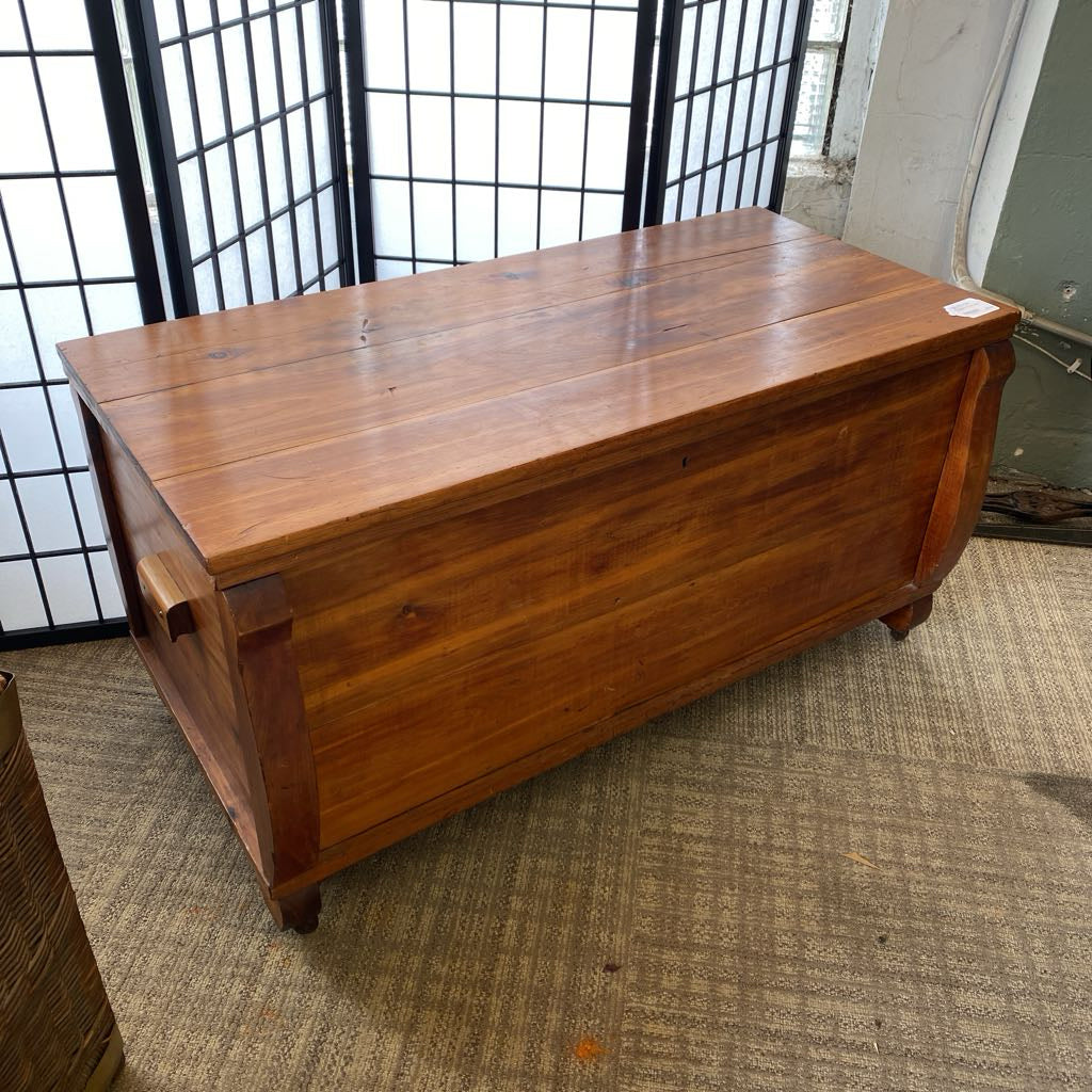 Pot Belly Wood Trunk Coffee Table