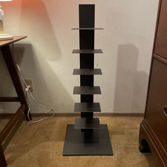 Dark Metal Stack Shelf C BOOKSHELVES