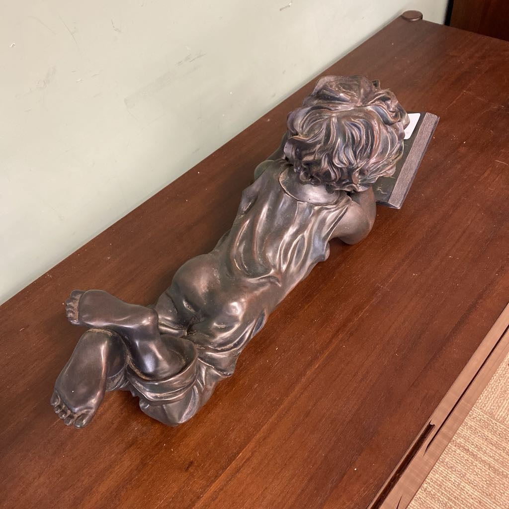 Child Reading Sculpture