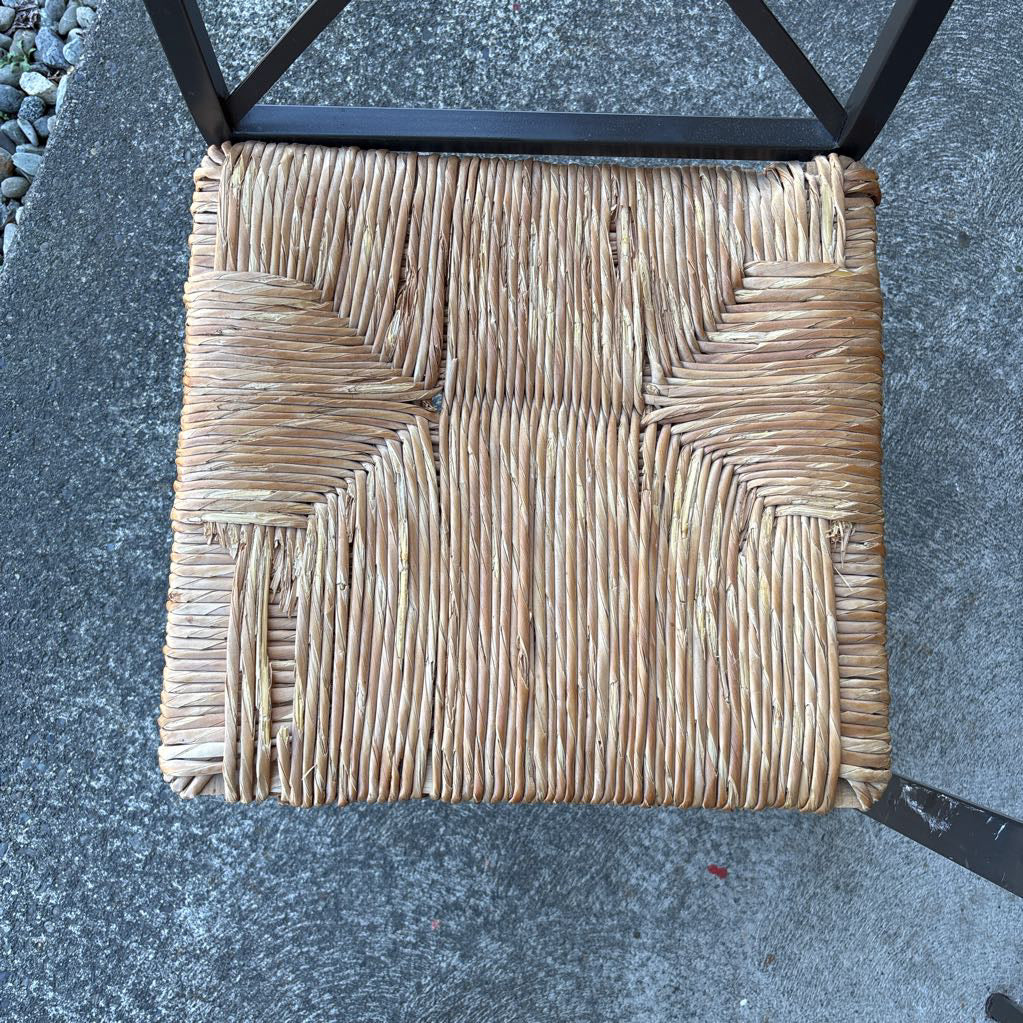 Glass Top Square Outdoor Dining Table w/3 Chairs