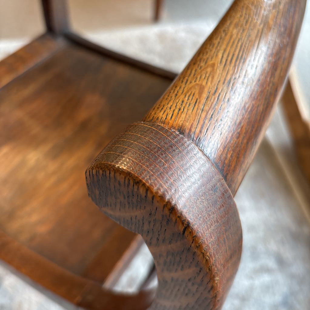 Antique Oak Carved Arm Chair