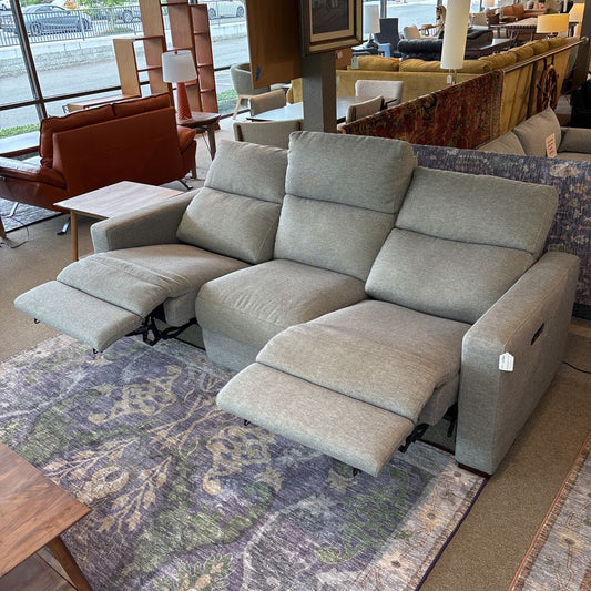 Dania Grey 3 Seat Power Sofa