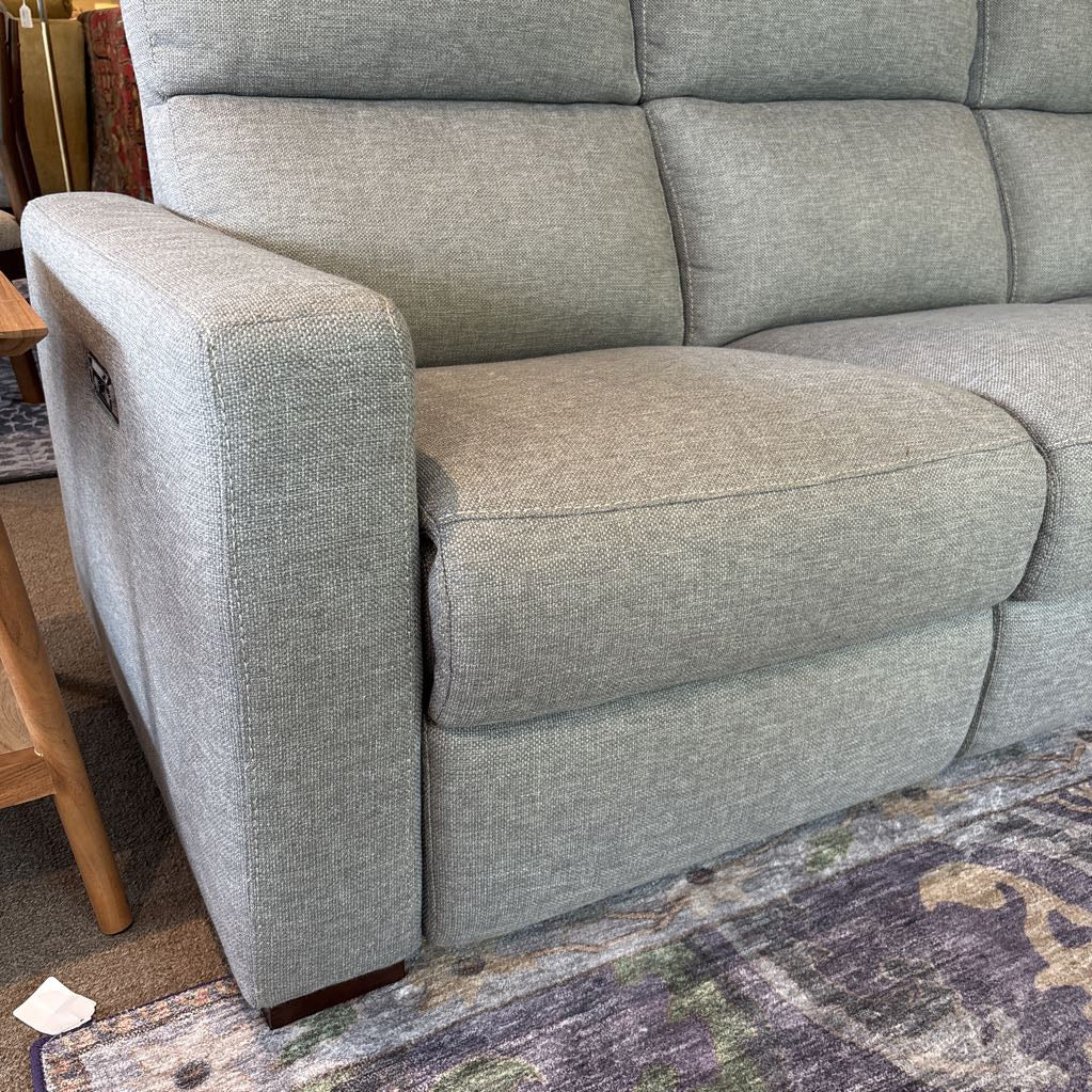 Dania Grey 3 Seat Power Sofa