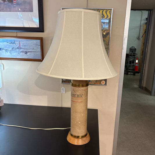 Vintage Manuscript Pattern Lamp