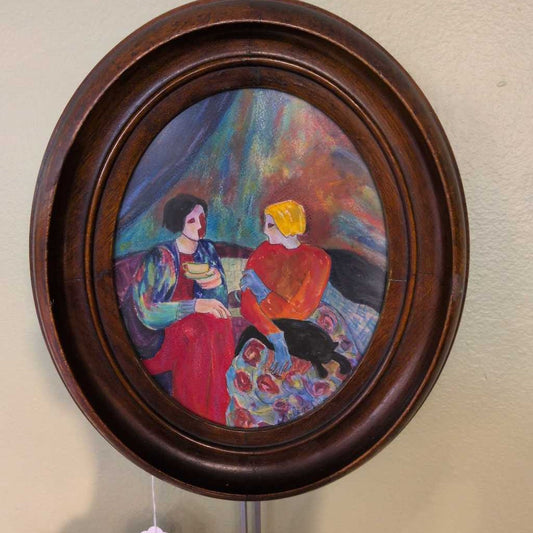 Oval Picture Frame Oil Painting ART