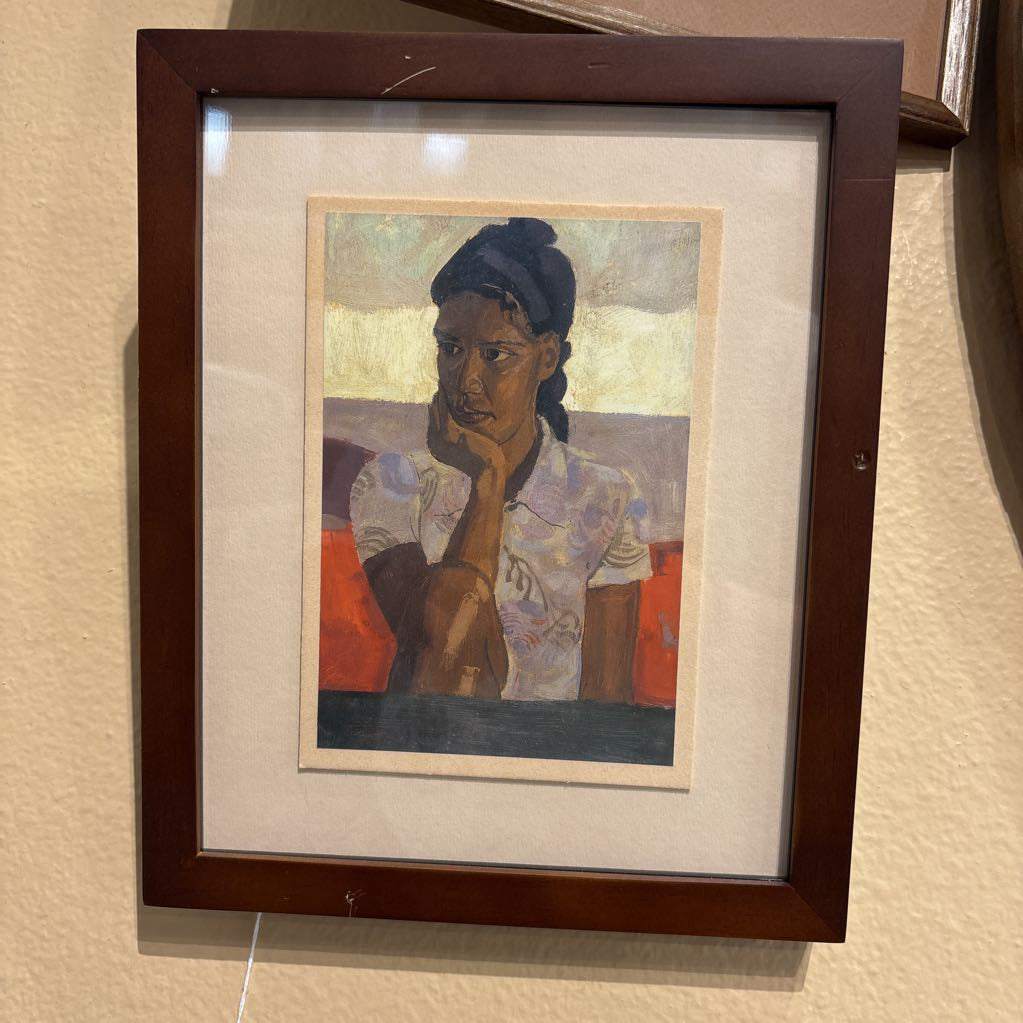 Girl Thinking Art