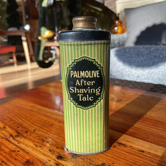Old Tin of Palmolive Men's Shaving Talc