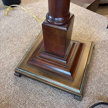 Solid Wood Turned Vintage Style Floor Lamp