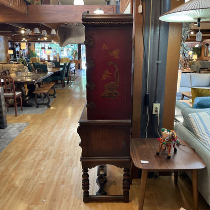 AS IS Mohlenrich Hand Painted Chinoiserie Cocktail Cabinet C BAR CARTS