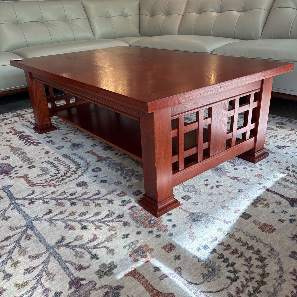 Mission Style Cherry Wood Coffee Table C COFFEE TABLES