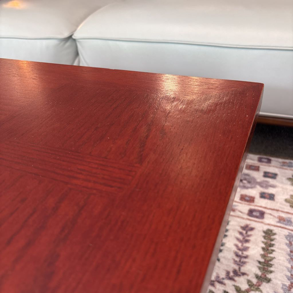 Mission Style Cherry Wood Coffee Table