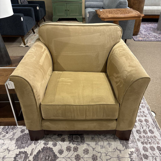 Khaki Ultra-Suede Accent Chair U ACCENT CHAIRS