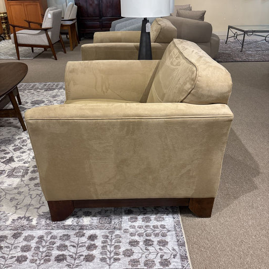Khaki Ultra-Suede Accent Chair U ACCENT CHAIRS
