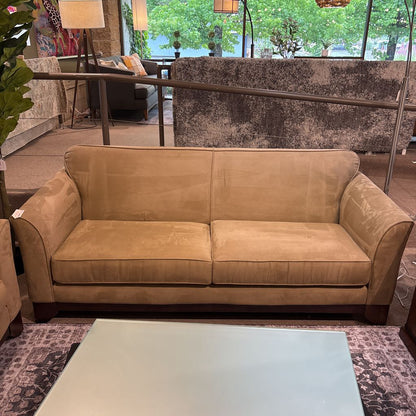 Khaki Ultra-Suede Sofa U SOFAS