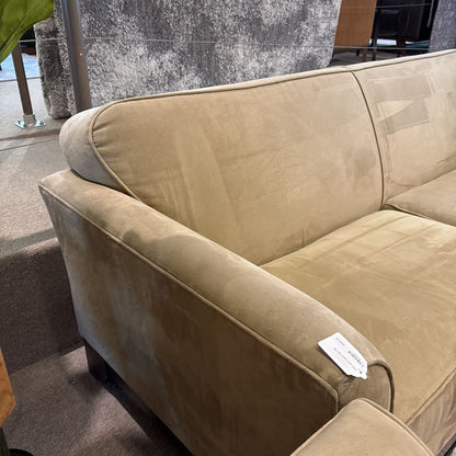 Khaki Ultra-Suede Sofa
