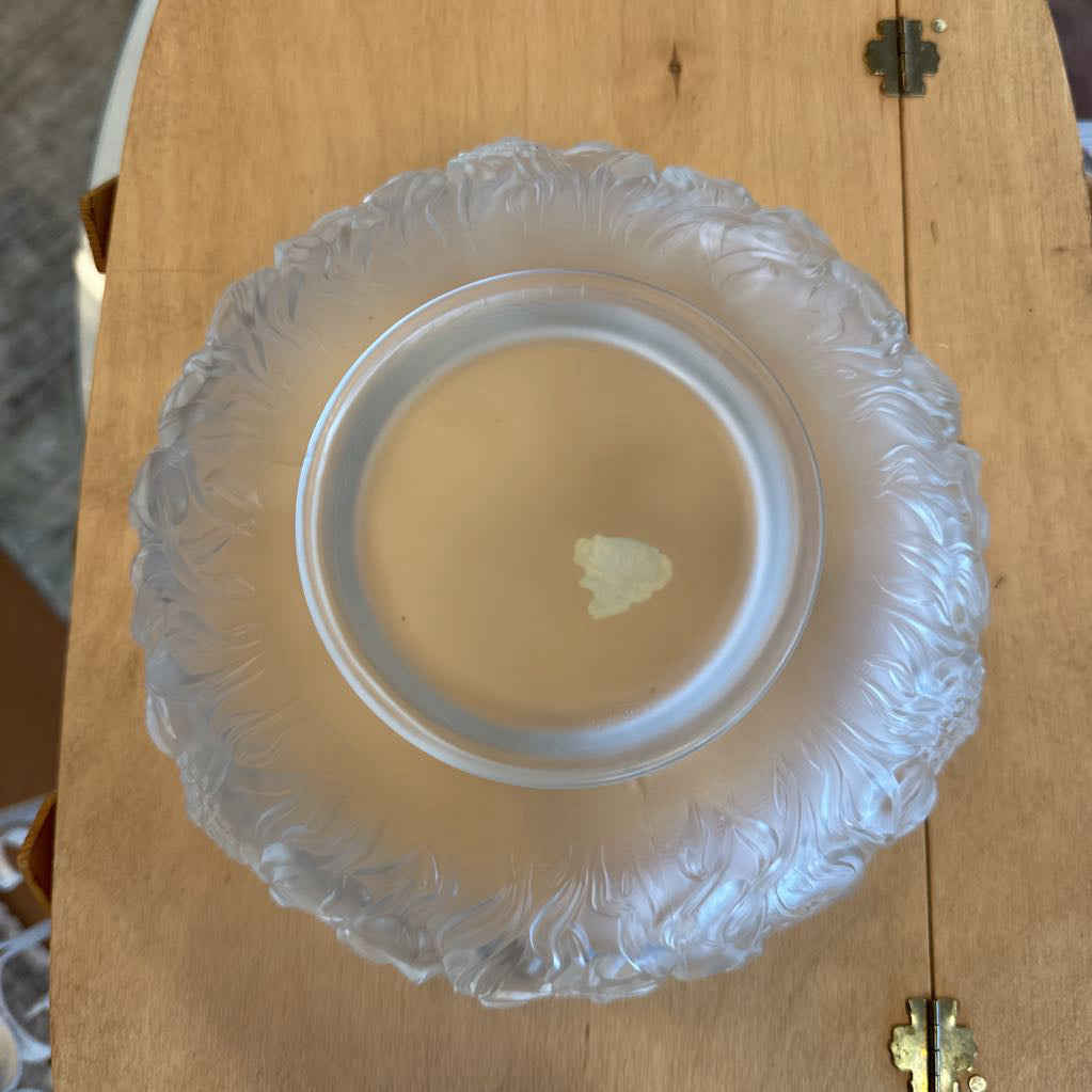 Floral Frosted Glass Bowl SMALLS