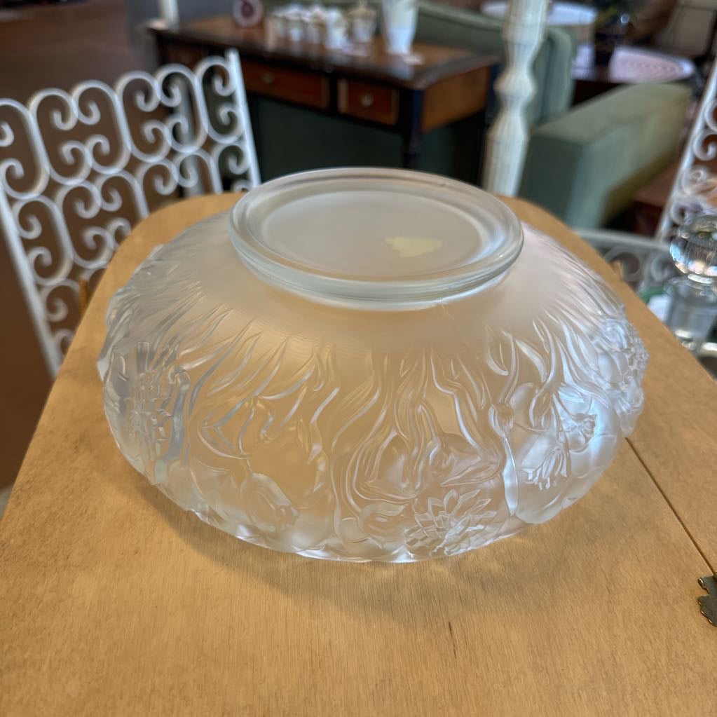 Floral Frosted Glass Bowl SMALLS