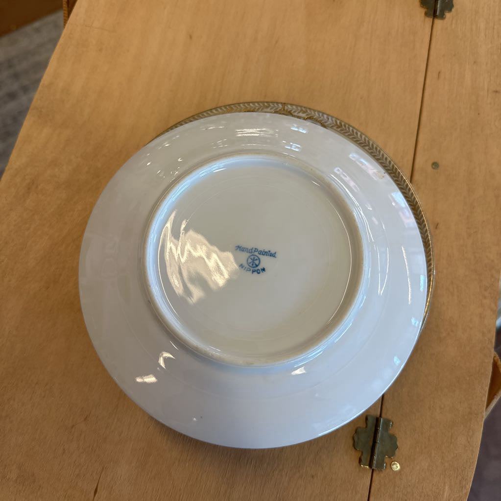 Set Of 5 Hand Painted Nippon Tea Plates