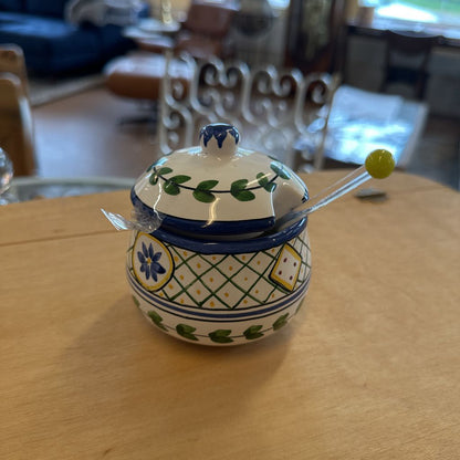 Finnish Sugar Bowl With Spoon
