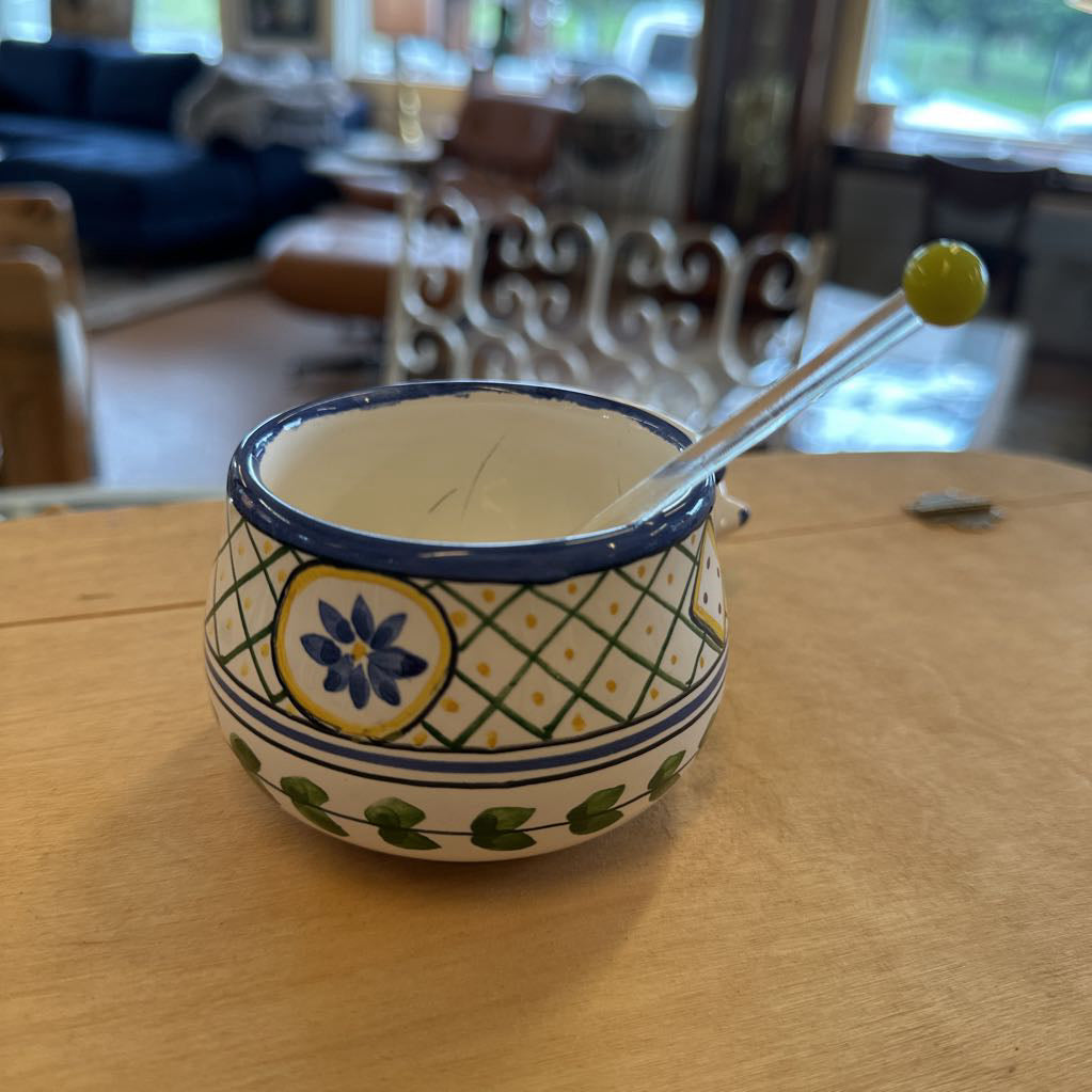 Finnish Sugar Bowl With Spoon