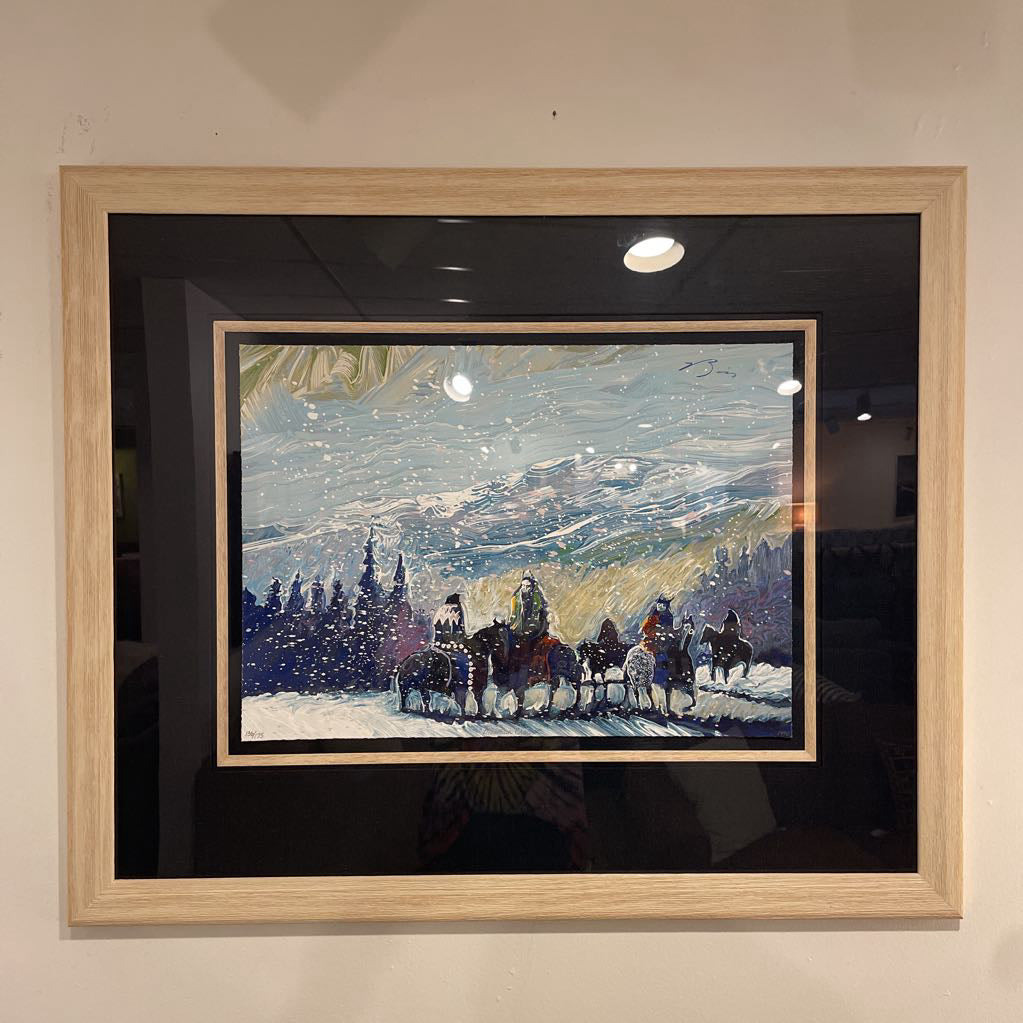 Earl Bliss "Mountain Crows" Serigraph