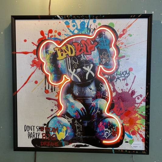 Graffiti Bear Mixed Media Art ART