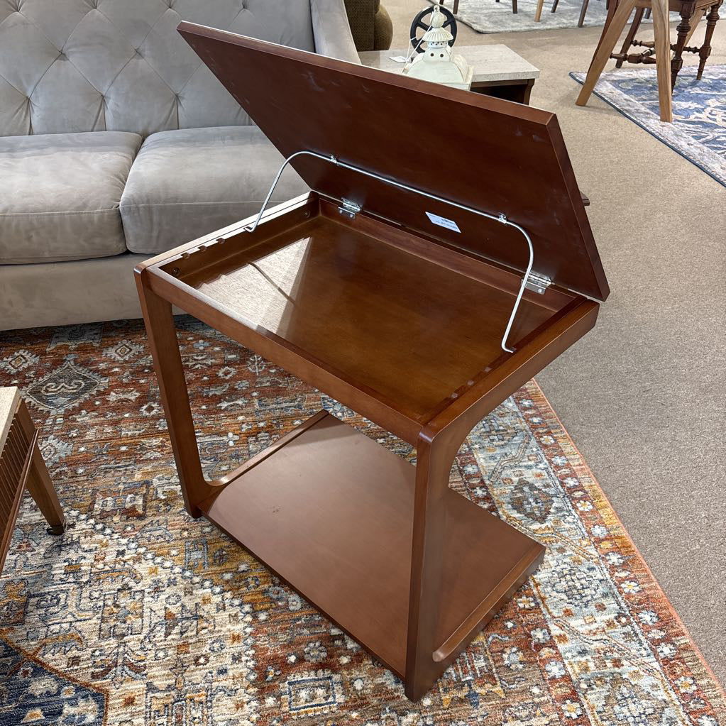 Contemporary C Table / Music Stand w/ Lift Top