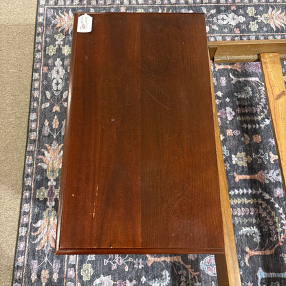 Cherry Wood Brass Hardware Nightstand