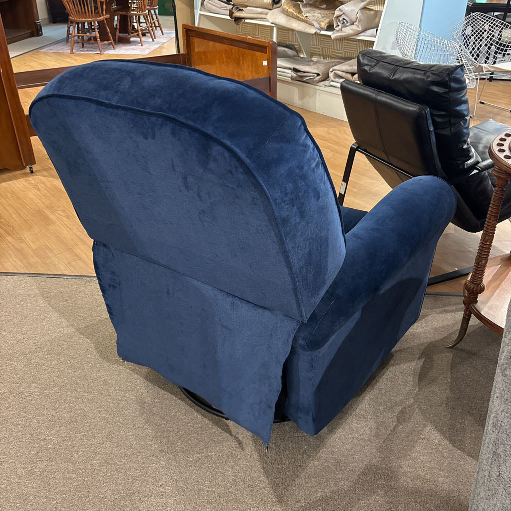 Blue Velvet Rocker