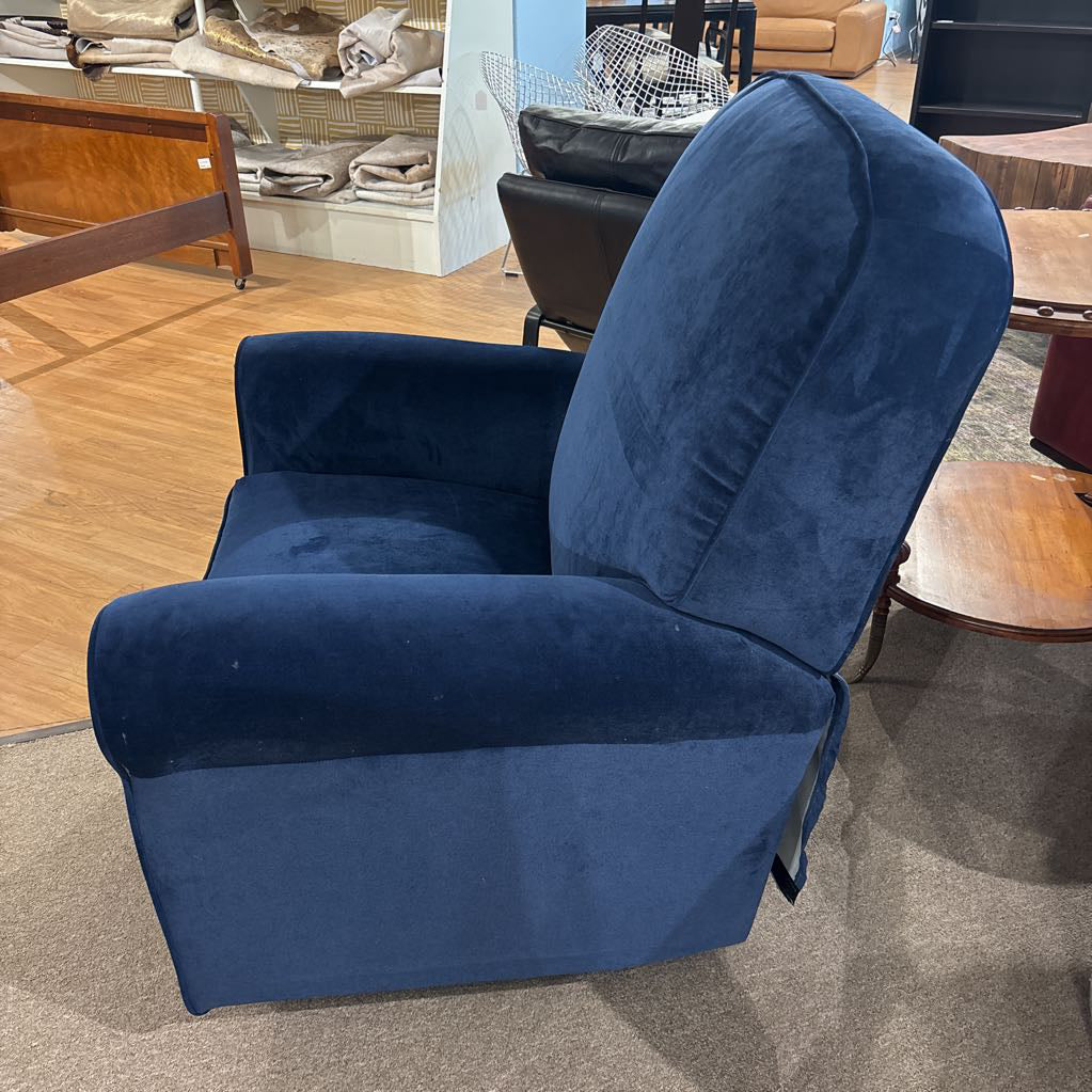 Blue Velvet Rocker