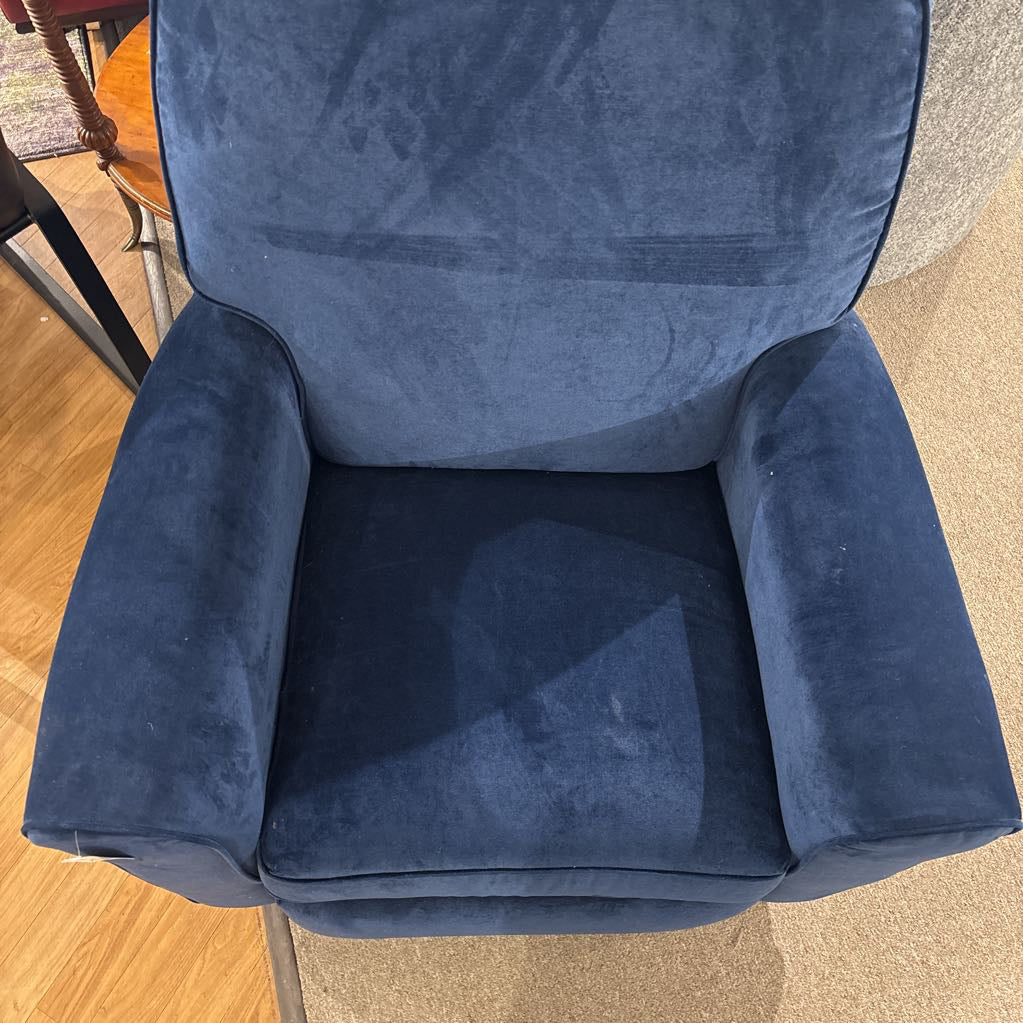 Blue Velvet Rocker